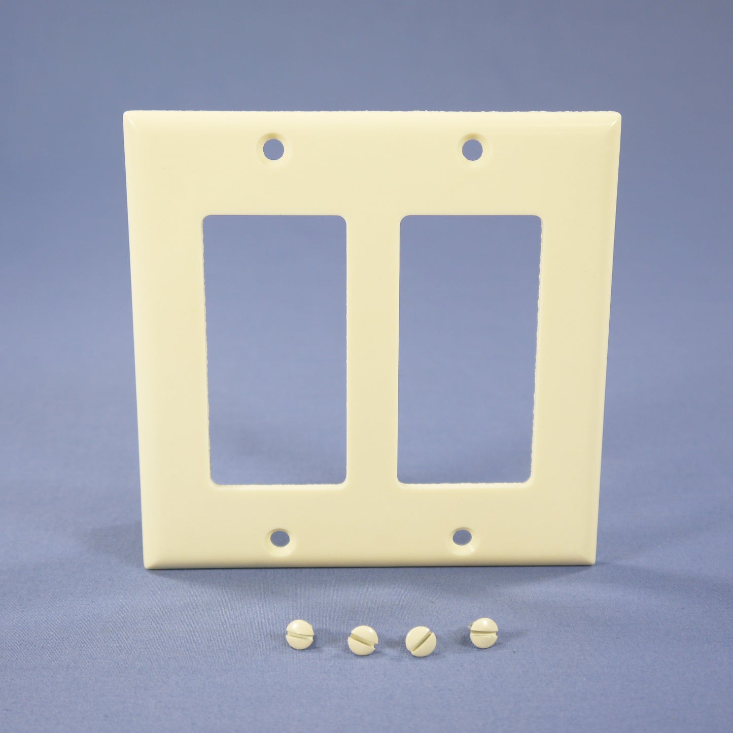 Eagle 2152A Almond 2-Gang Decorator GFCI Plastic Standard Wallplate Covers 2pcs