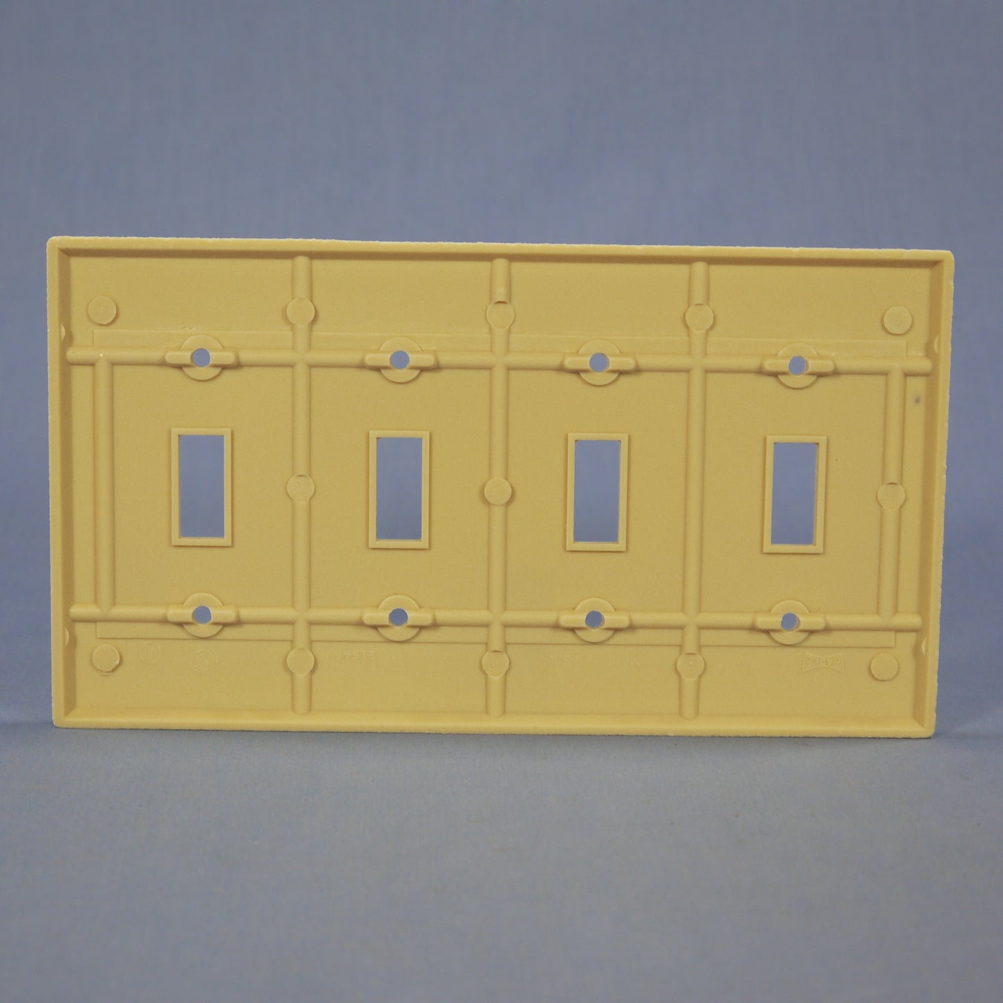 Eagle 2154V Ivory 4-Gang Toggle Switch Cover Thermoset Wallplates 10-Pack