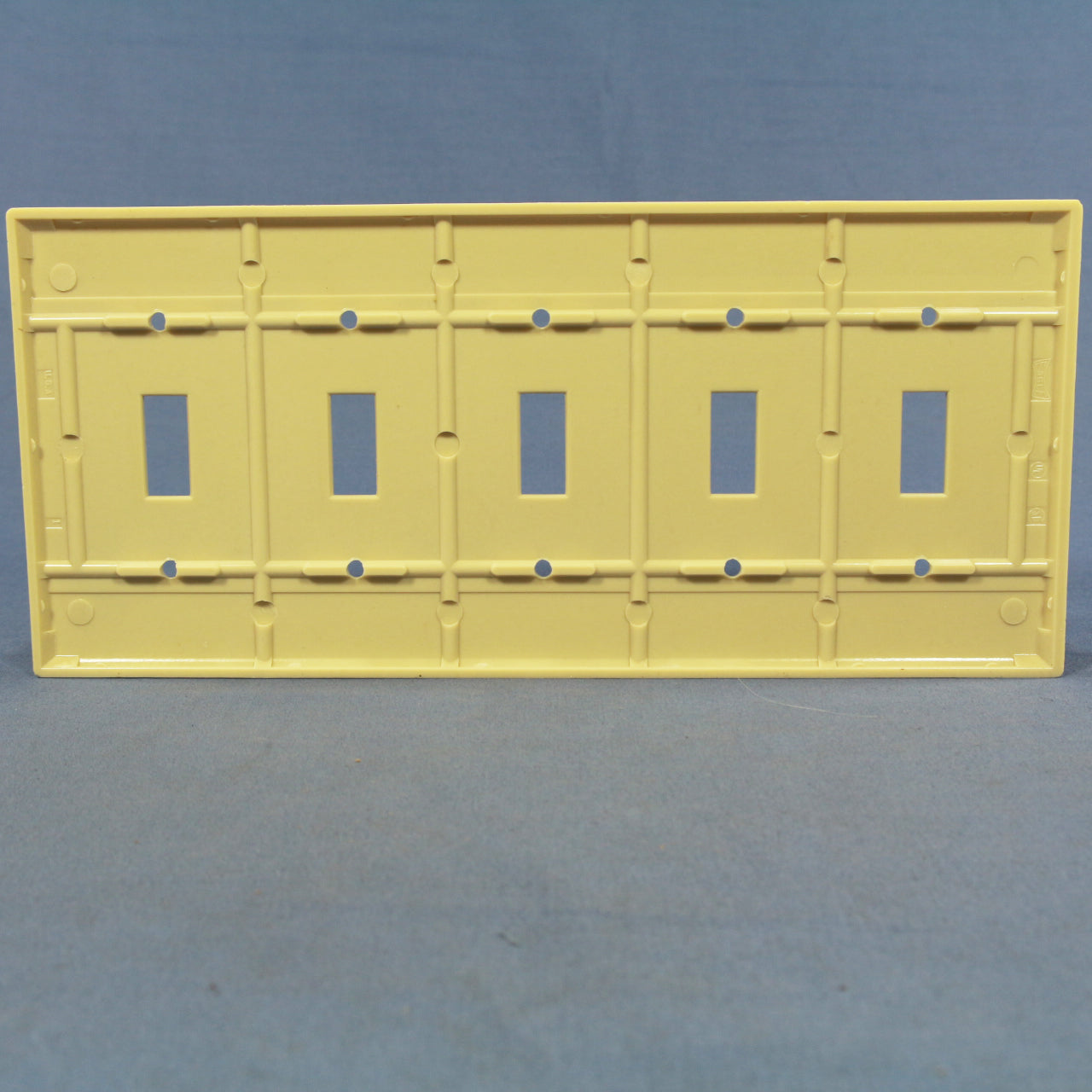 Eagle 2155V Ivory 5-Gang Toggle Switch Plastic Standard Wallplate Cover Plate