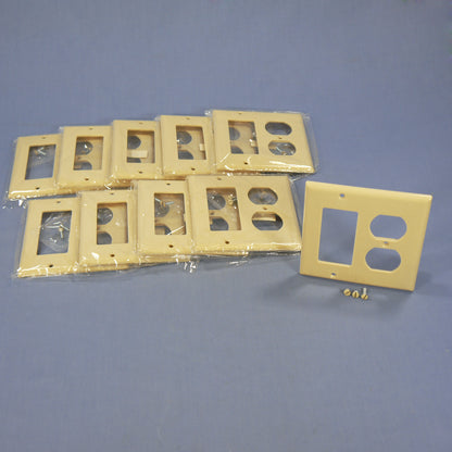 Eagle 2157V Ivory Decorator Gfci Duplex Outlet 2-Gang Thermoset Wallplates 10pcs