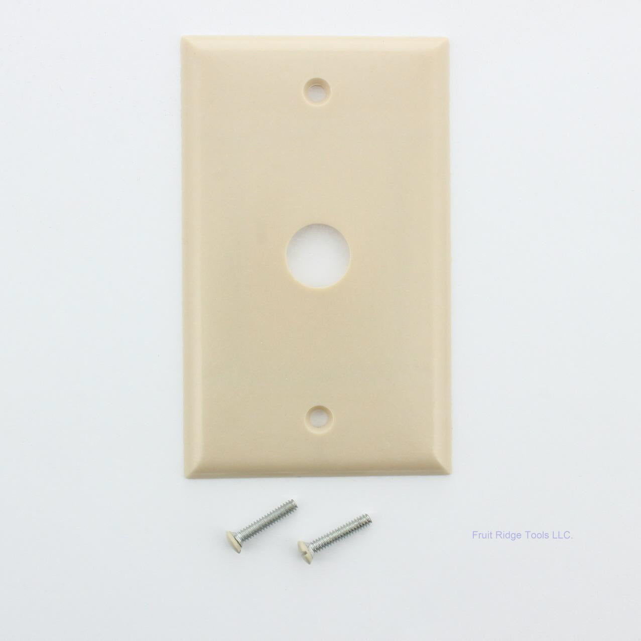 Eagle 2159V Ivory 1-Gang Telephone .625" Hole Plastic Wallplate Box Mount 25pcs