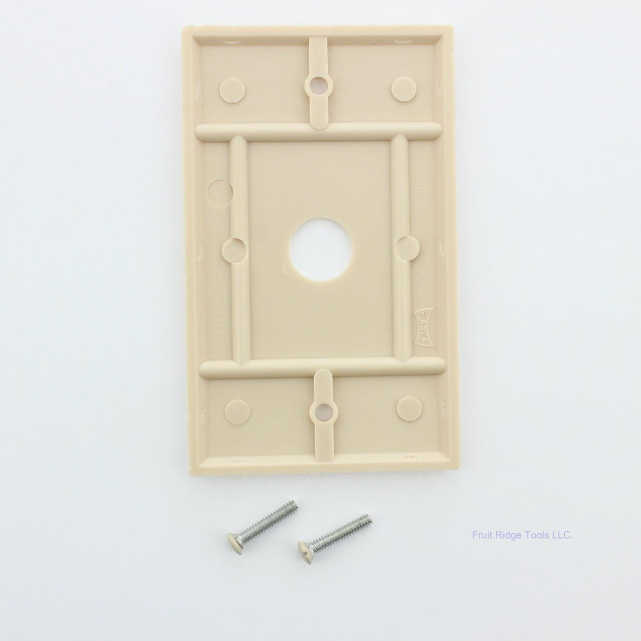 Eagle 2159V Ivory 1-Gang Telephone .625" Hole Plastic Wallplate Box Mount 25pcs