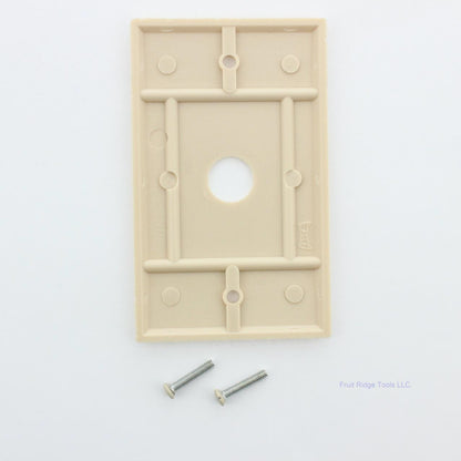 Eagle 2159V Ivory 1-Gang Telephone .625" Hole Plastic Wallplate Box Mount 25pcs