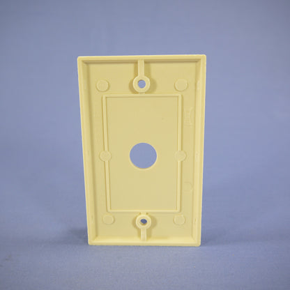 Eagle 2159V Ivory 1G 0.625" Telephone Coaxial Cable Thermoset Wallplates 3-Pack