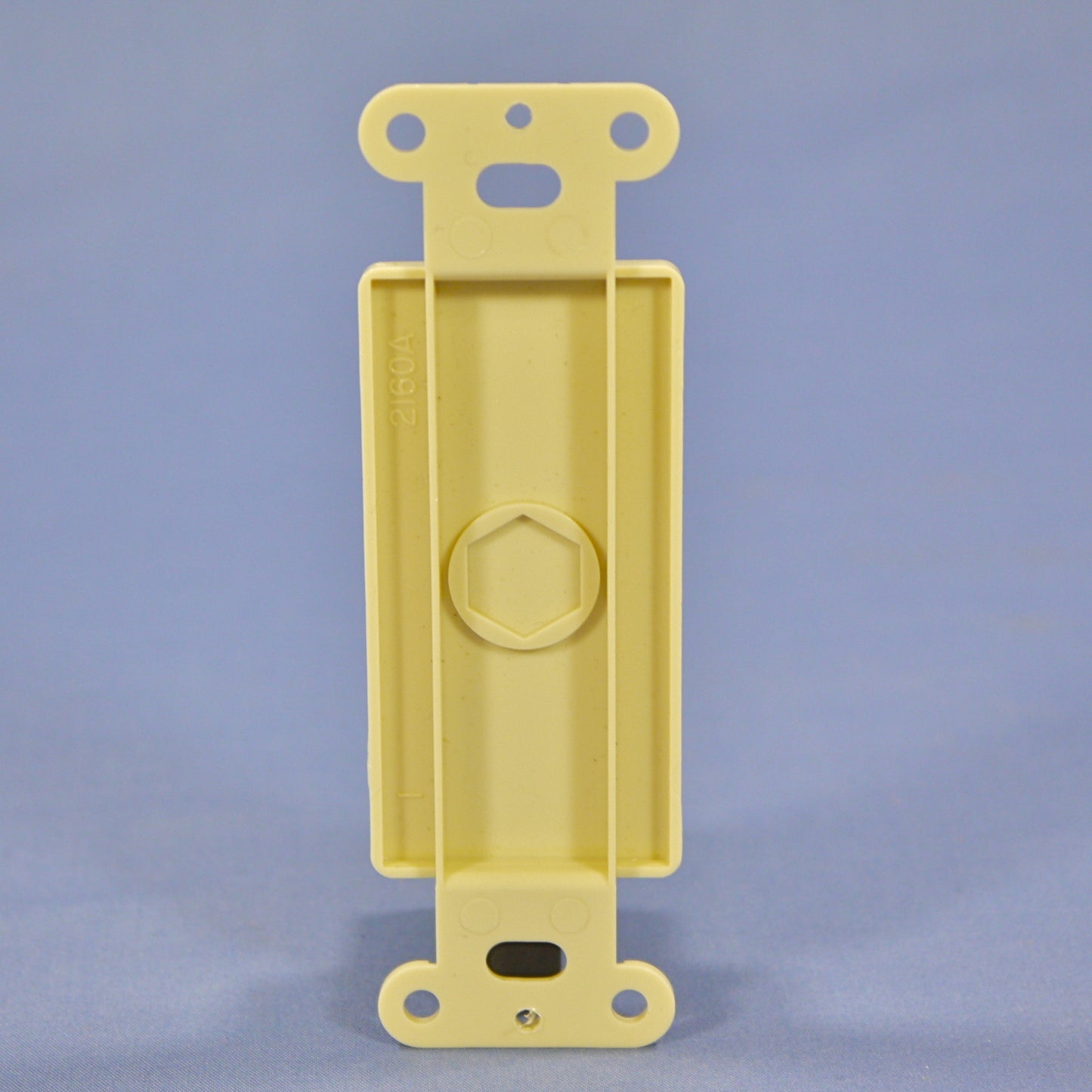 Eagle 2160V Ivory 1-Gang Decorator Blank Insert Plastic Standard Wallplate Cover