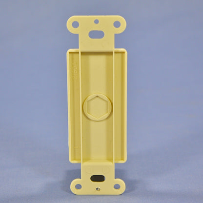 Eagle 2160V Ivory 1-Gang Decorator Blank Insert Plastic Standard Wallplate Cover