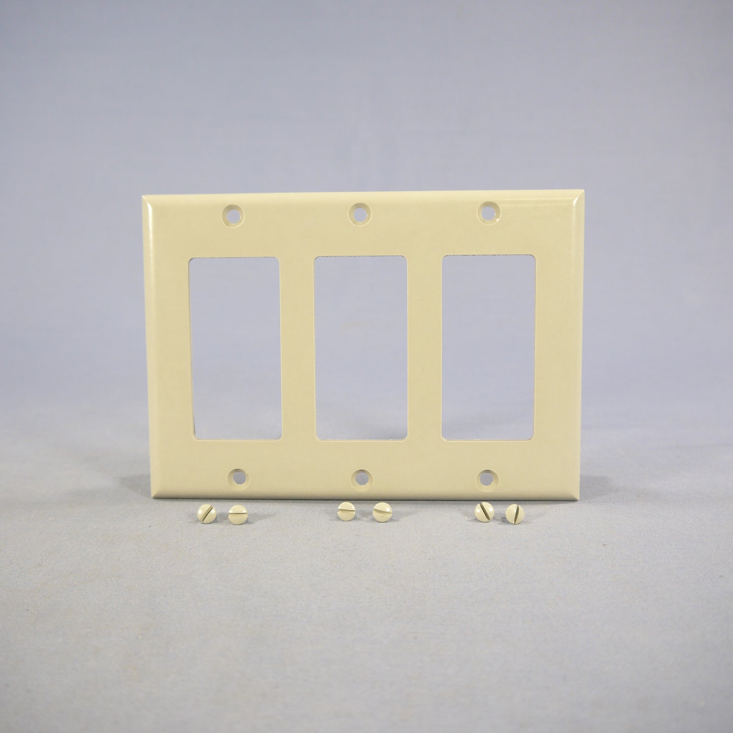Eagle 2163GY Gray 3-Gang Decorator GFCI GFI Plastic Standard Wallplate Cover