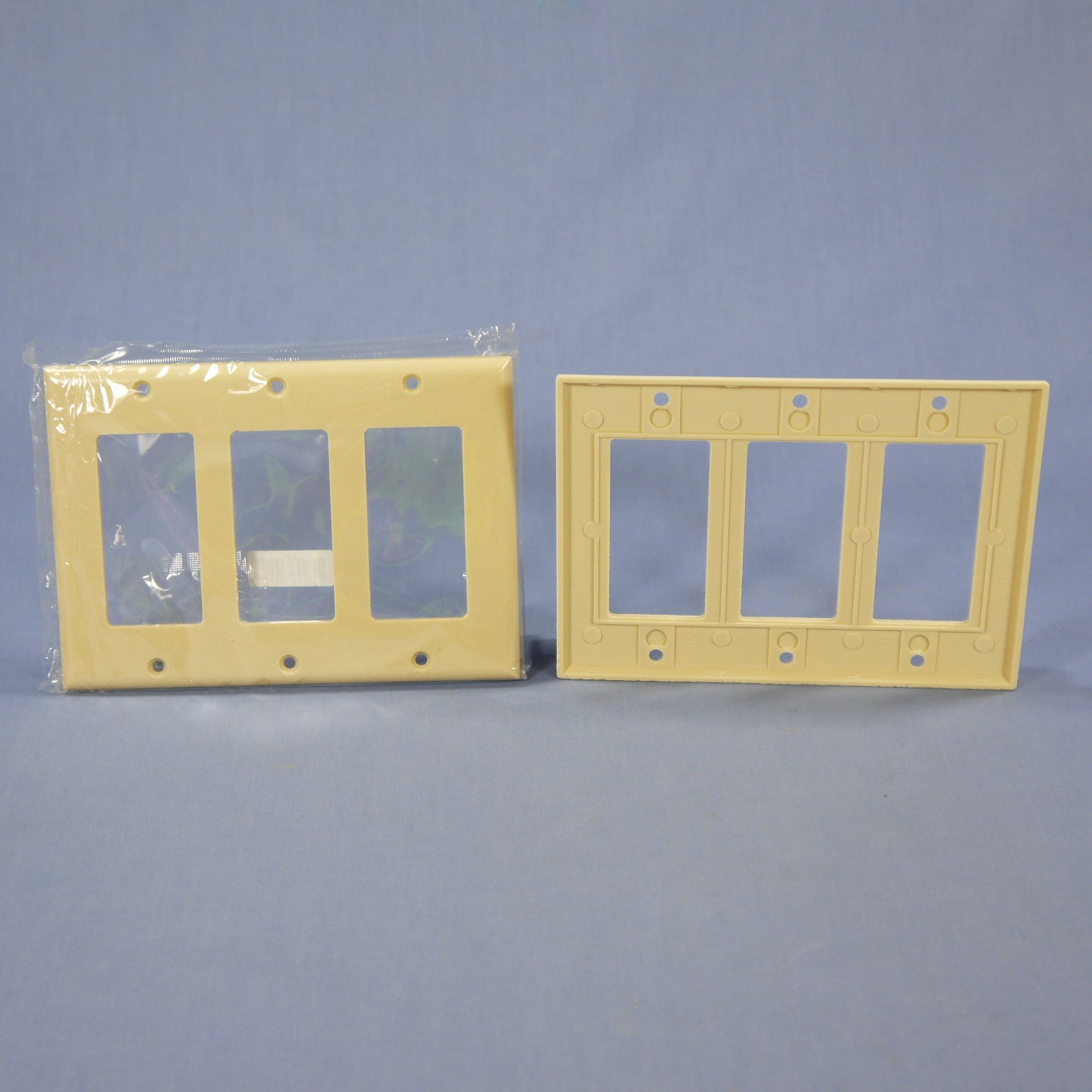 Eagle 2163V Ivory Standard Decorator 3G Thermoset Wallplate GFCI Covers 10-Pack