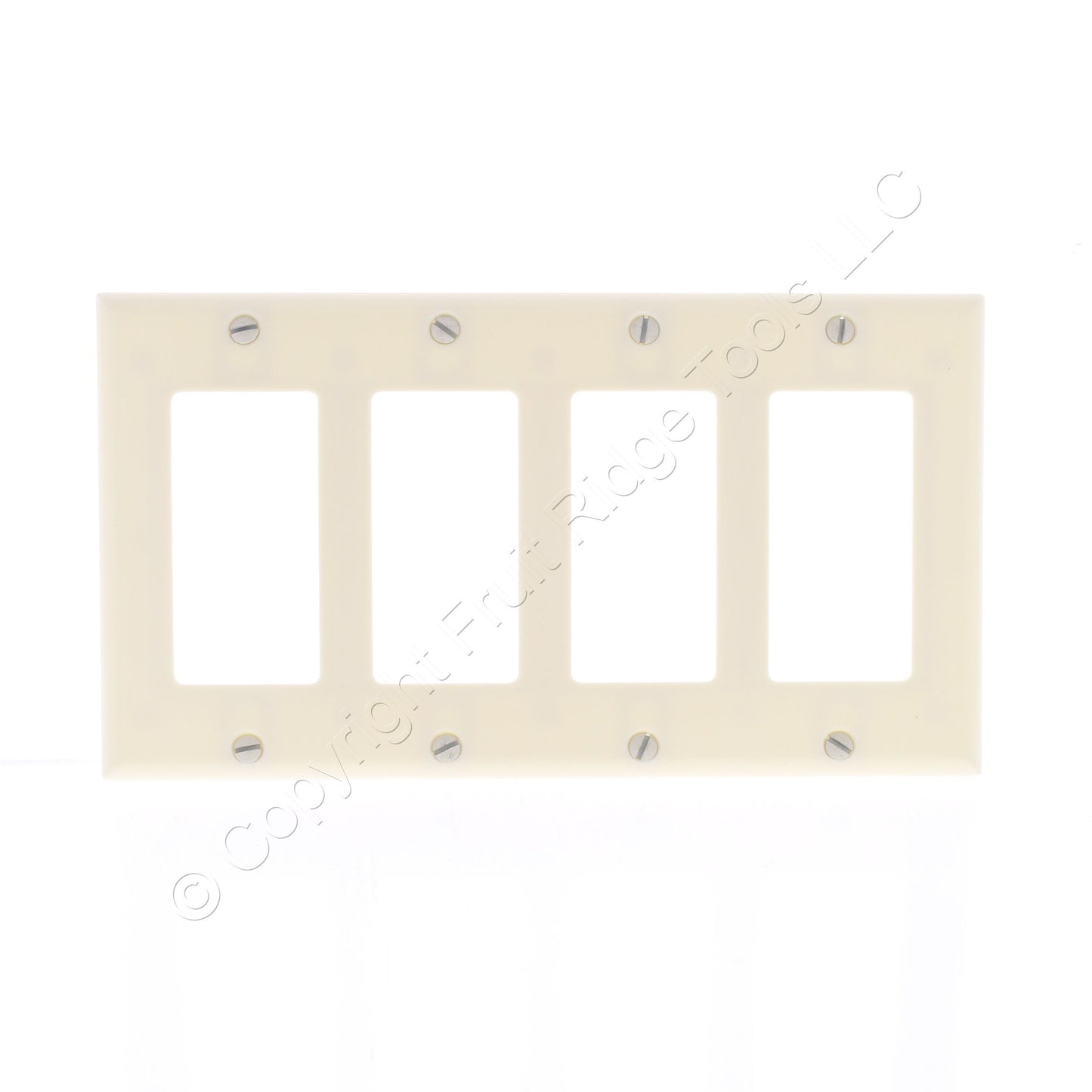 Eagle 2164A Almond 4-Gang Rocker Decorator Switch Cover GFCI Thermoset Wallplate