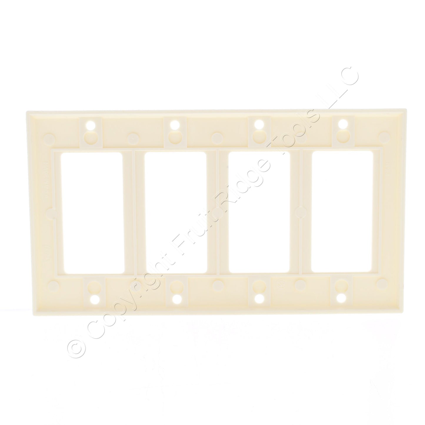 Eagle 2164A Almond 4-Gang Rocker Decorator Switch Cover GFCI Thermoset Wallplate