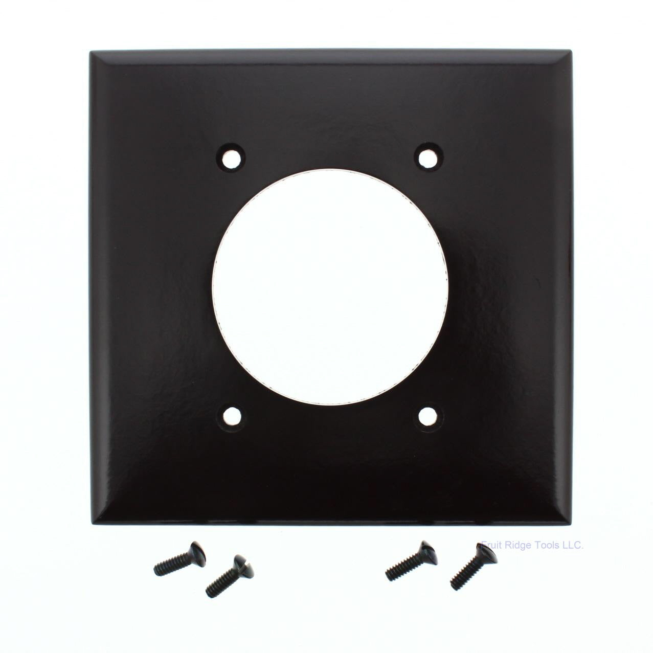 Eagle 2168B Brown 2-Gang 2.15" Power Outlet Plastic Standard Wallplate Cover