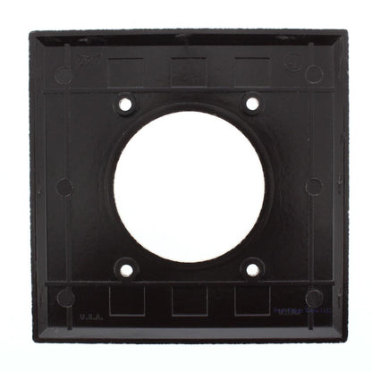 Eagle 2168B Brown 2-Gang 2.15" Power Outlet Plastic Standard Wallplate Cover