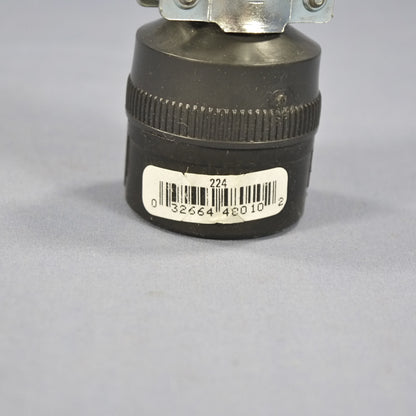 Eagle Thermoplastic Straight Blade Rubber Connector 15A 125V Nema 1-15R Bulk 224