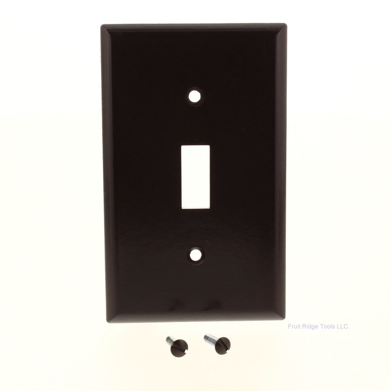 Eagle Brown 1-Gang Standard Thermoset Plastic Toggle Switch Light Cover Plate
