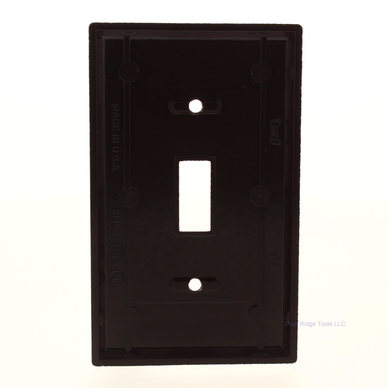 Eagle Brown 1-Gang Standard Thermoset Plastic Toggle Switch Light Cover Plate