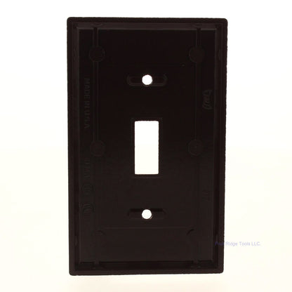 Eagle Brown 1-Gang Standard Thermoset Plastic Toggle Switch Light Cover Plate