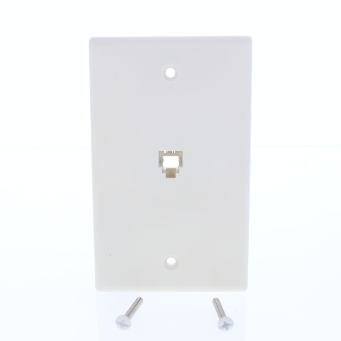 Eagle 2532-4V Ivory 1-Gang Phone Jack Unbreakable Nylon Standard Wallplate Cover