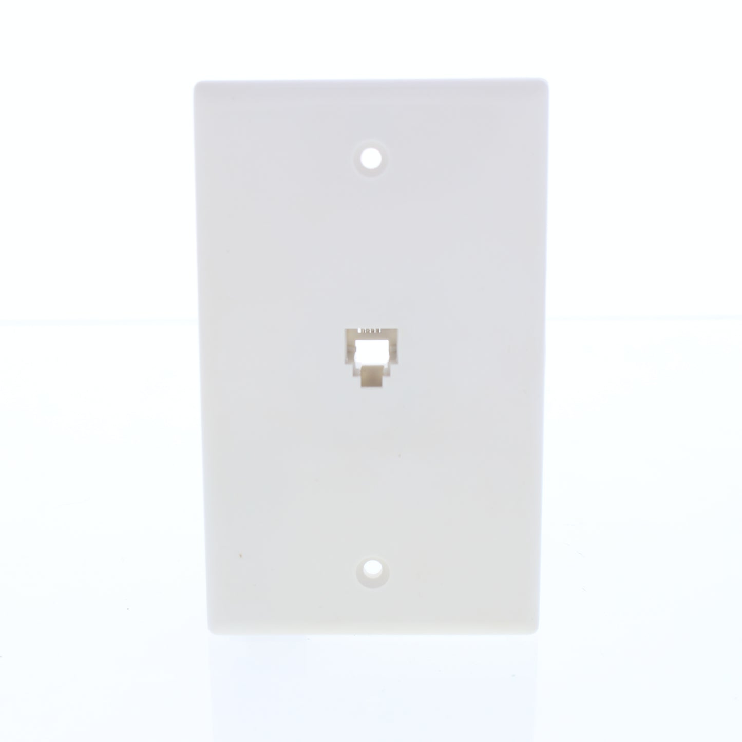 Eagle 2532-4V Ivory 1-Gang Phone Jack Unbreakable Nylon Standard Wallplate Cover