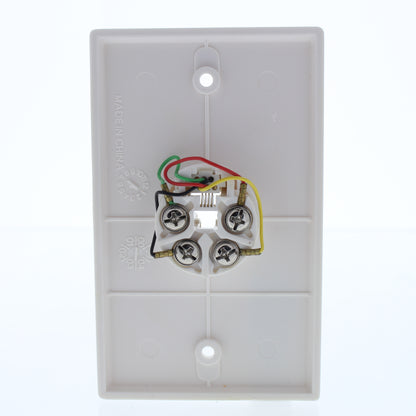 Eagle 2532-4V Ivory 1-Gang Phone Jack Unbreakable Nylon Standard Wallplate Cover