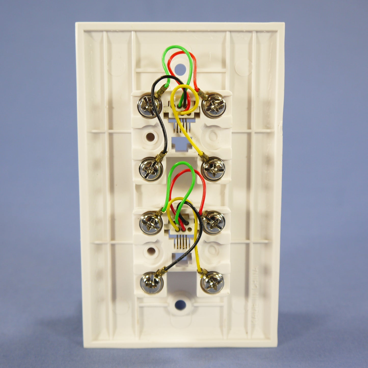 Eagle 2546-4W White 1-Gang Telephone Jack Plastic Standard Wallplate Cover
