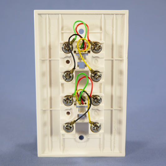 Eagle 2546-4W White 1-Gang Telephone Jack Plastic Standard Wallplate Cover