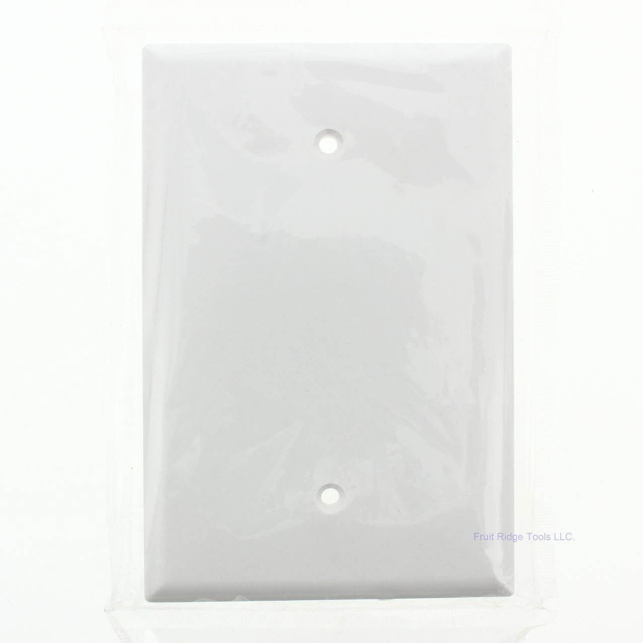 Eagle 2729W White 1-Gang Blank Plastic Oversize Wallplate Cover Plate Box Mount