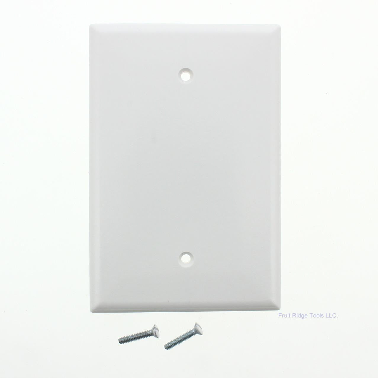 Eagle 2729W White 1-Gang Blank Plastic Oversize Wallplate Cover Plate Box Mount