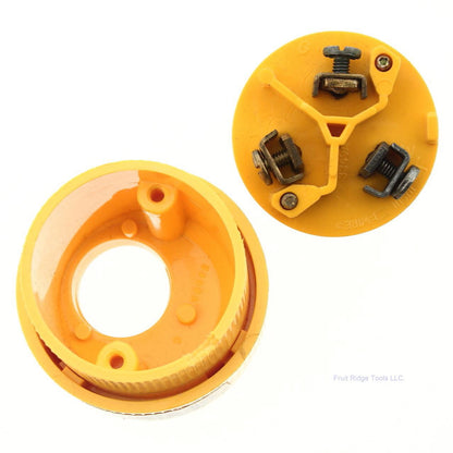 Eagle 3349 Yellow 20A Straight Blade Male Connector Plug NEMA 7-20P 7-20 277V