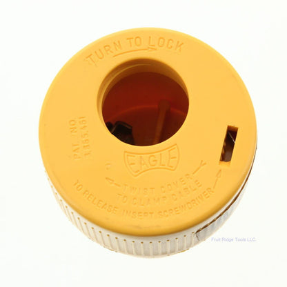 Eagle 3349 Yellow 20A Straight Blade Male Connector Plug NEMA 7-20P 7-20 277V