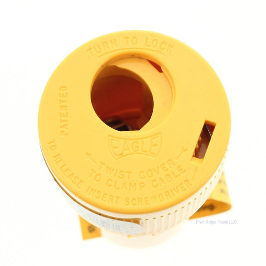Eagle Nylon Yellow Straight Blade High Visibility Connector 5-15R 15A 125V 3487