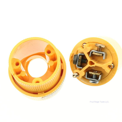 Eagle Nylon Yellow Straight Blade High Visibility Connector 5-15R 15A 125V 3487