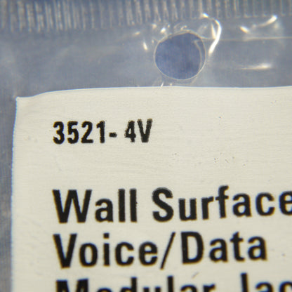 Eagle 3251-4V Ivory 1-Gang Phone Jack Unbreakable Nylon Standard Wallplate Cover