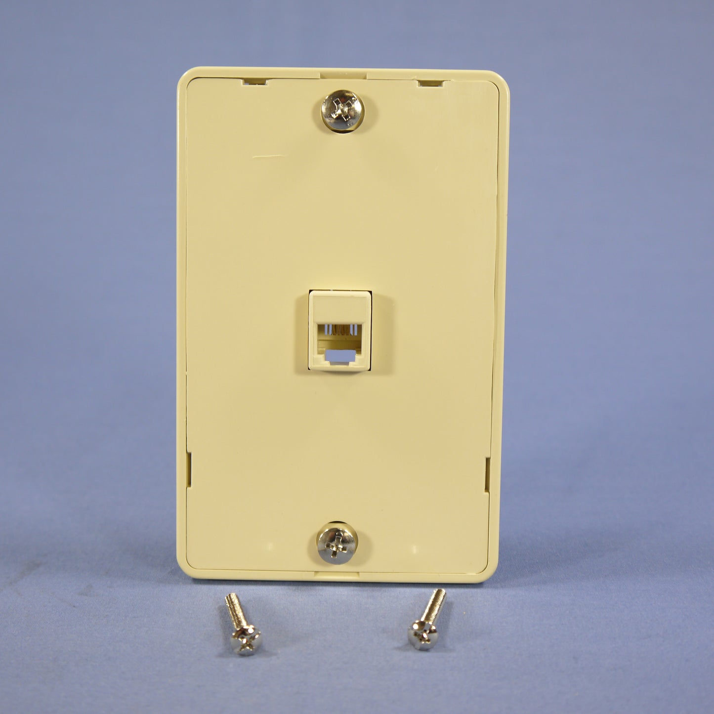 Eagle 3251-4V Ivory 1-Gang Phone Jack Unbreakable Nylon Standard Wallplate Cover
