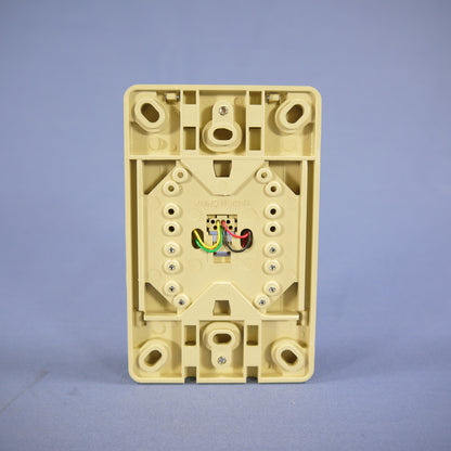 Eagle 3251-4V Ivory 1-Gang Phone Jack Unbreakable Nylon Standard Wallplate Cover