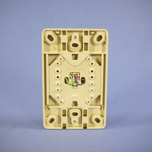 Eagle 3251-4V Ivory 1-Gang Phone Jack Unbreakable Nylon Standard Wallplate Cover