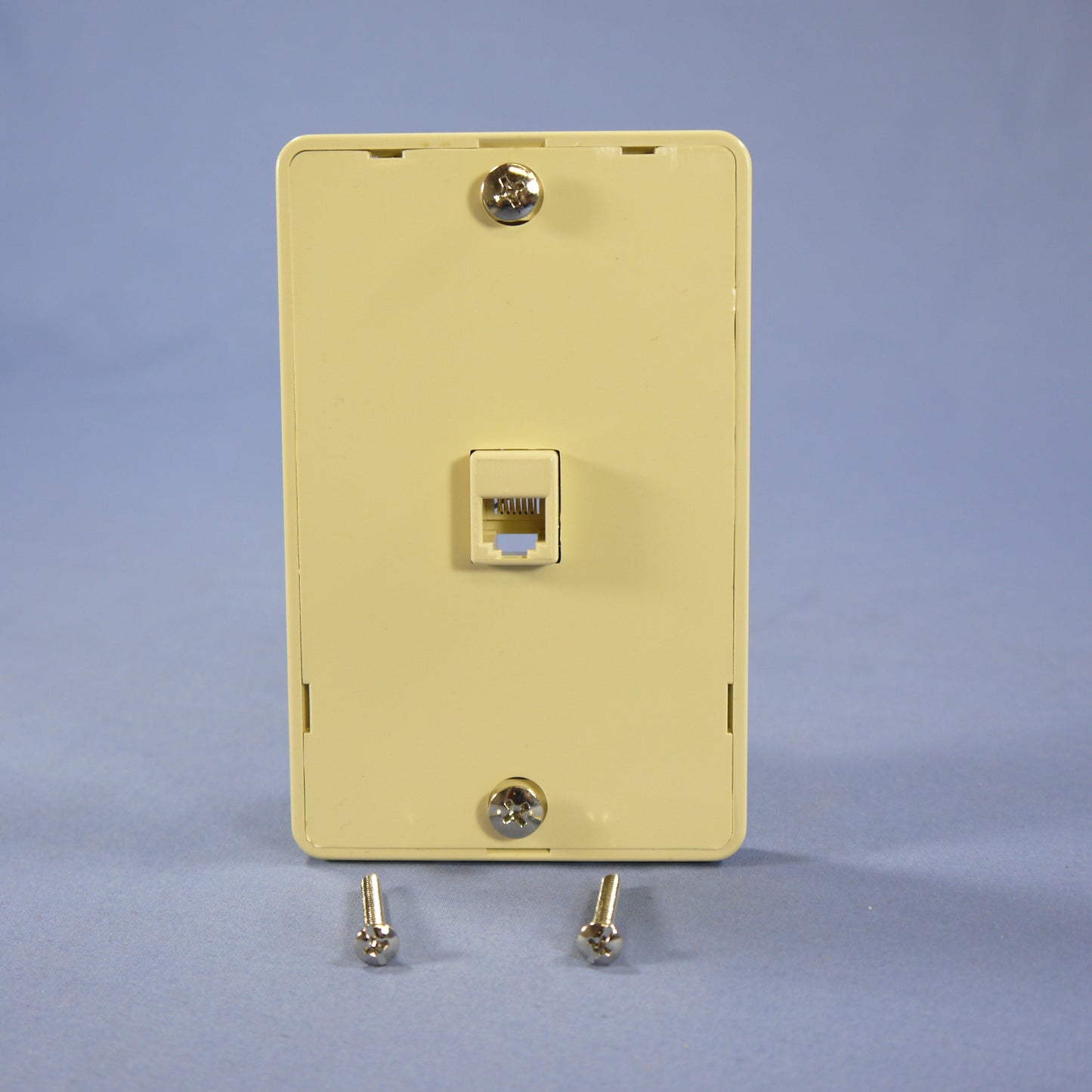 Eagle 3521-6V Ivory 1-Gang Unbreakable Nylon Phone Jack Standard Wallplate Cover
