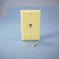Eagle Ivory Flush Mount Phone Jack Wall Plate 4-Conductor Telephone 3532-4V