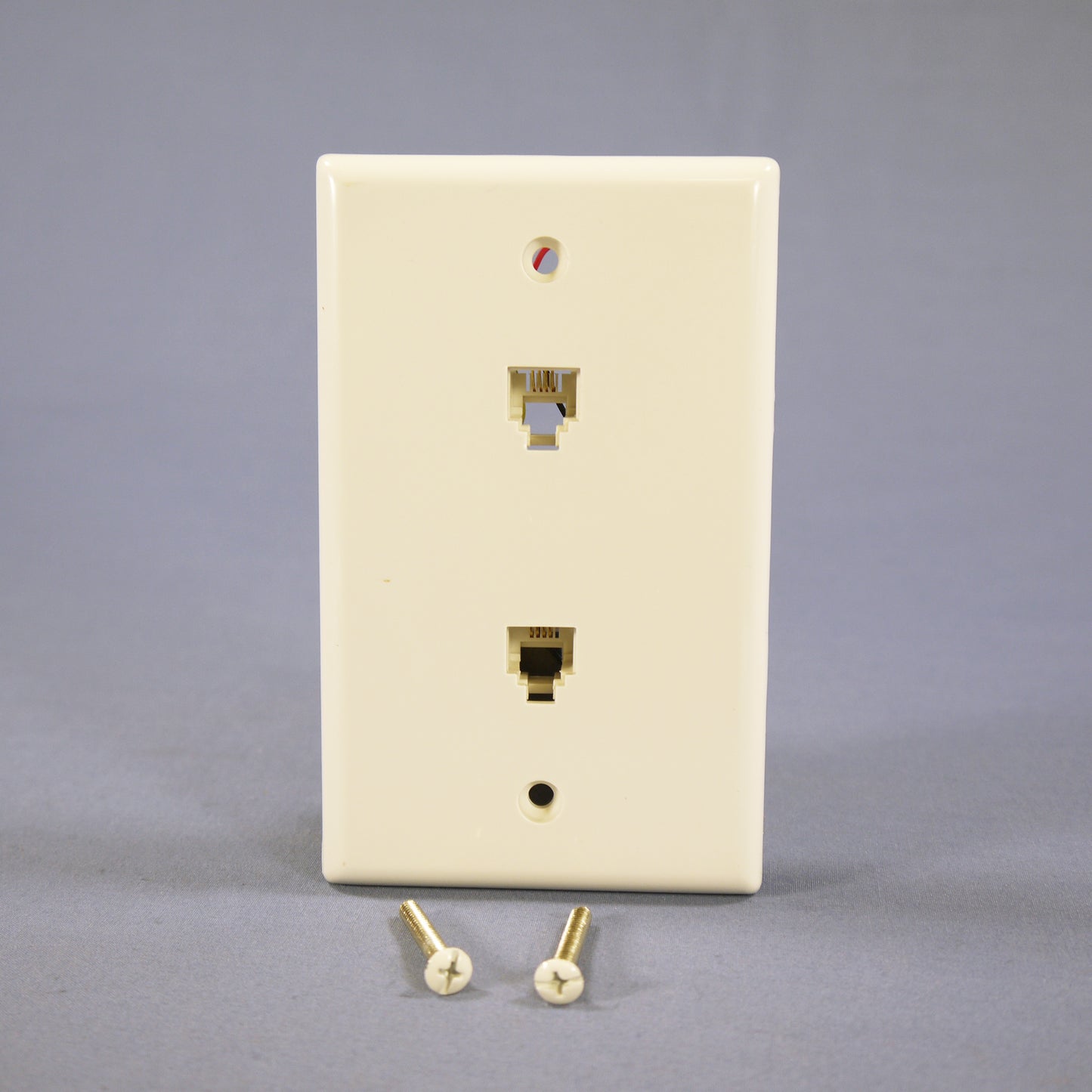 Eagle 3546-4W White 1-Gang Telephone Jack Unbreakable Standard Wallplate Cover