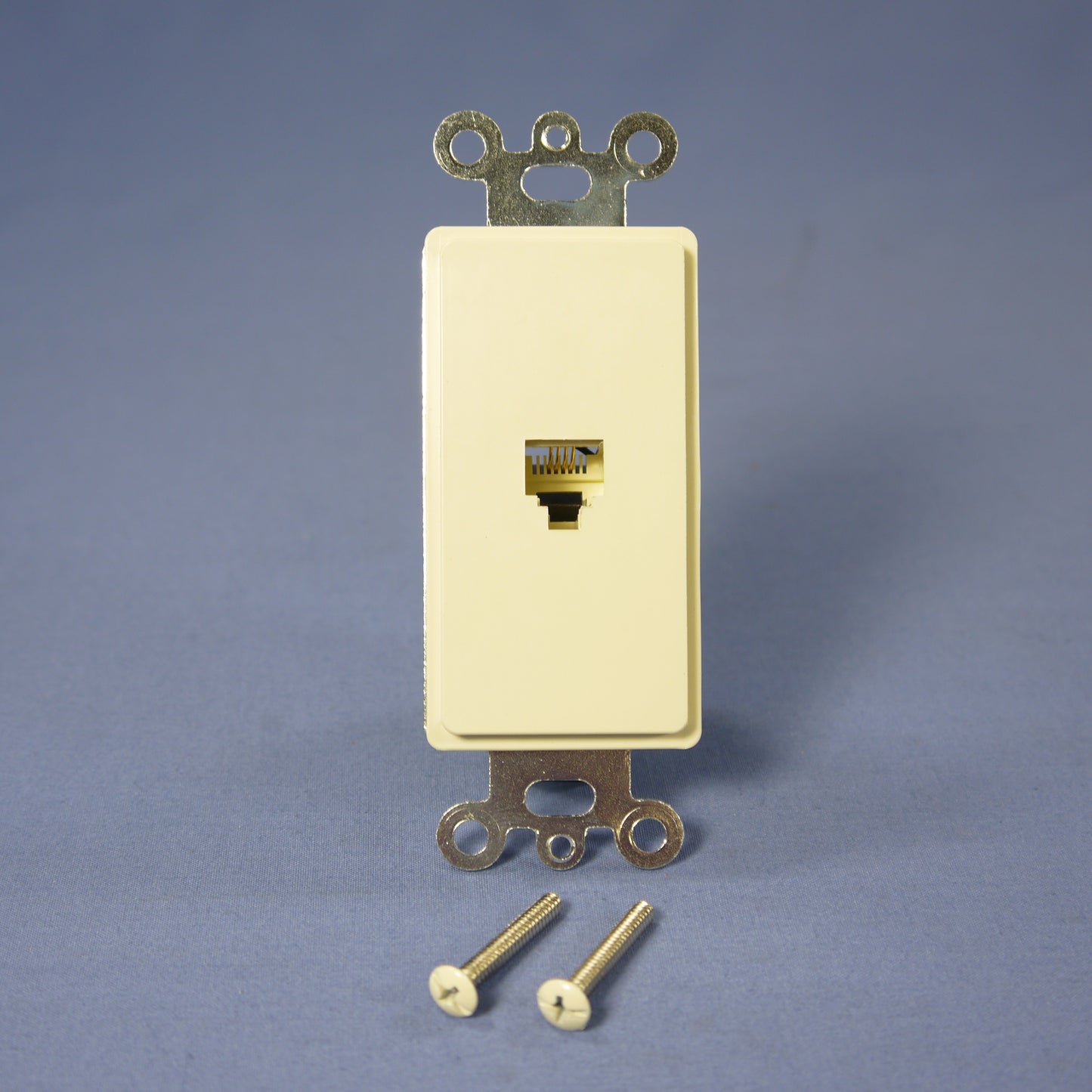 Eagle 3560-4A Almond 1-Gang Flush 4-Conductor Voice Data Modular Jack Insert