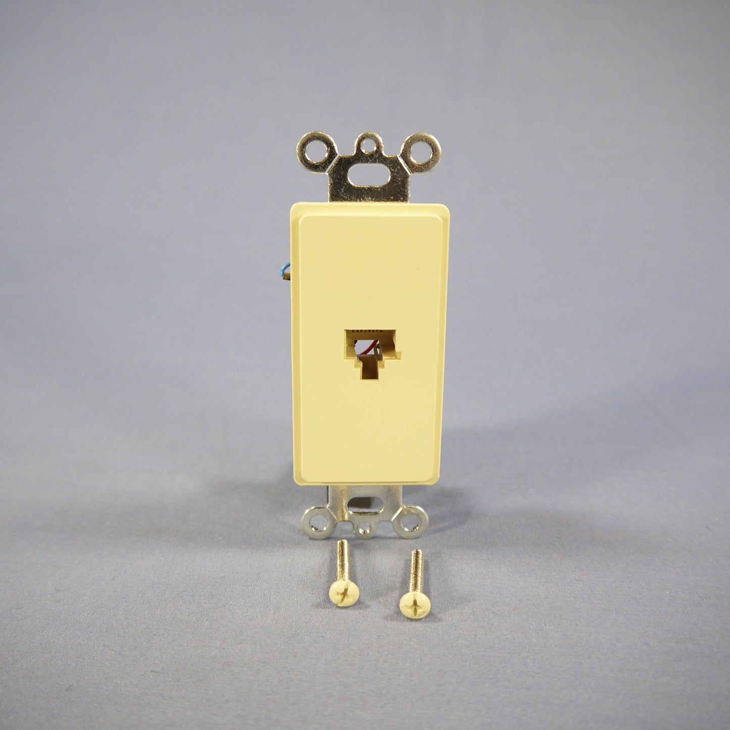 Eagle 3560-8V Ivory 1-Gang Flush 8-Conductor Decorator Voice Modular Jack Insert