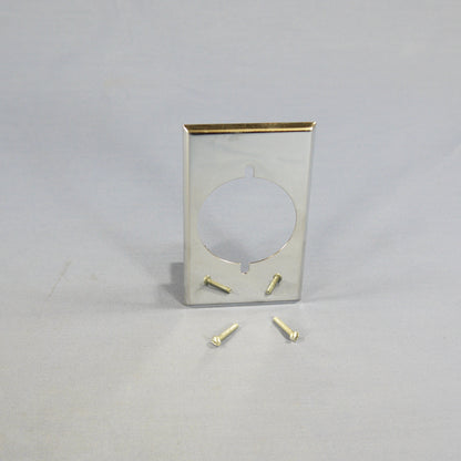 Eagle 39CH/10 Chrome 1-Gang Power Outlet 2.156" Chrome Plated Steel Wallplate