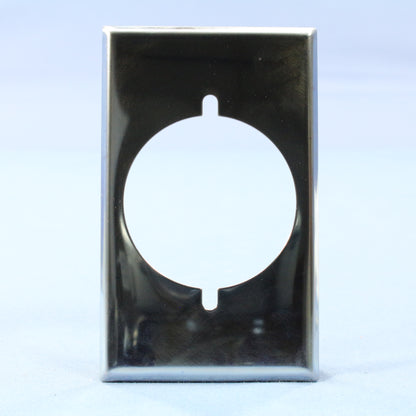 Eagle 39CH Chrome 1-Gang Power Outlet 2.156" Chrome Plated Steel Wallplate 25pcs
