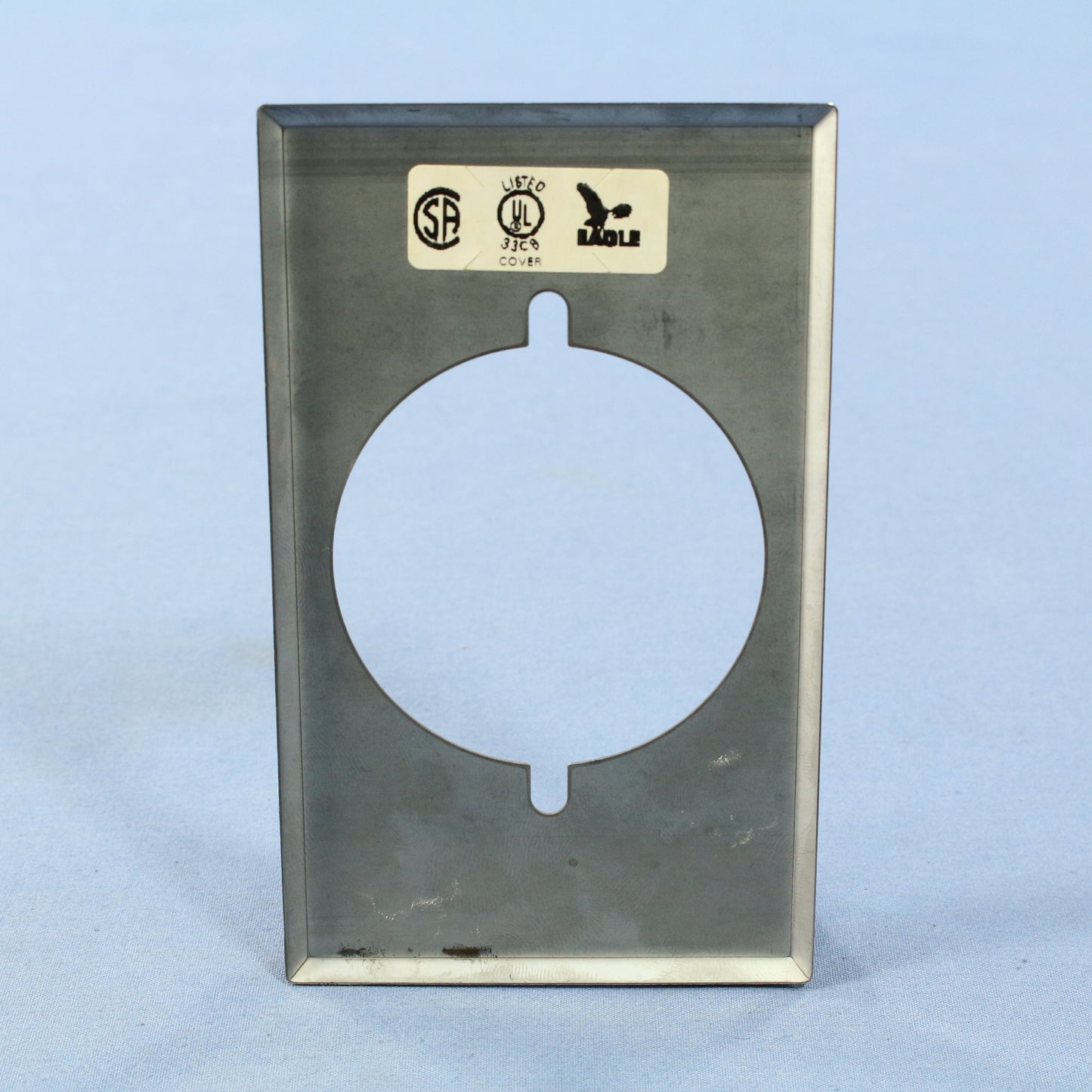 Eagle 39CH Chrome 1-Gang Power Outlet 2.156" Chrome Plated Steel Wallplate 25pcs