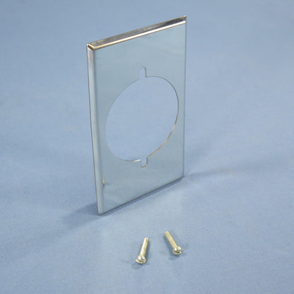Eagle 39CH Chrome 1-Gang Power Outlet 2.156" Hole Chrome Plated Steel Wallplate