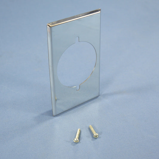 Eagle 39CH Chrome 1-Gang Power Outlet 2.156" Hole Chrome Plated Steel Wallplate