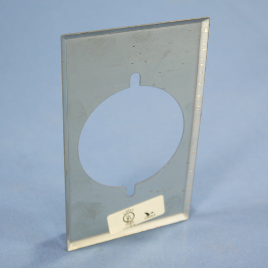 Eagle 39CH Chrome 1-Gang Power Outlet 2.156" Hole Chrome Plated Steel Wallplate