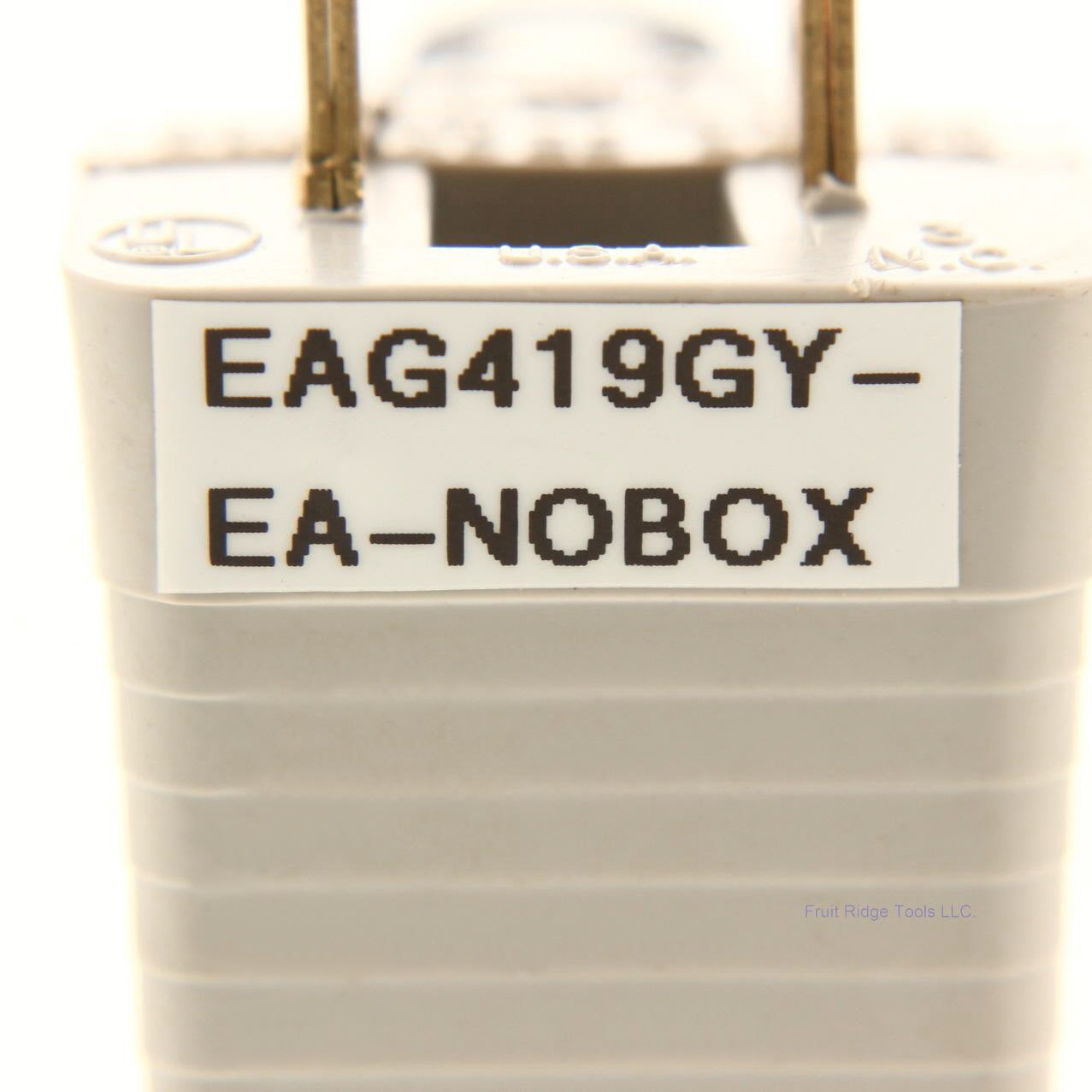 Eagle Gray 3-Prong Plug Outlet Cord Adapter Grounding Polarized 15A Bulk 419GY