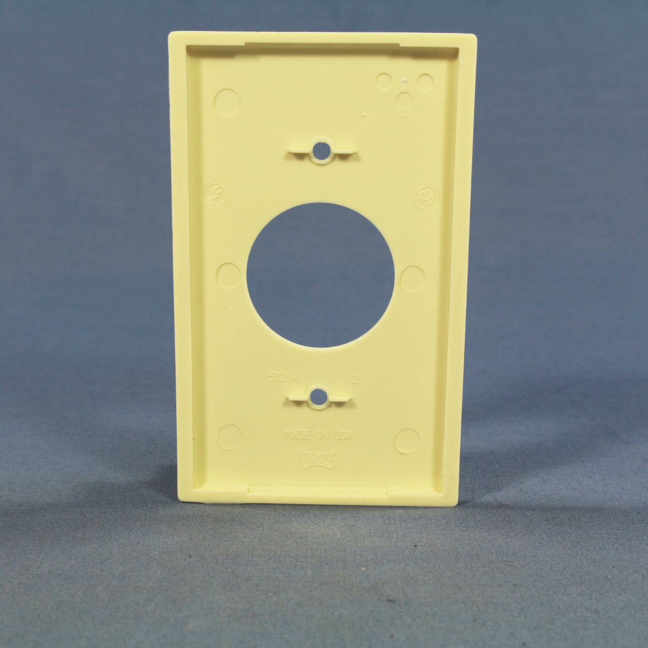 Eagle 5131A Almond 1-Gang 1.406" Unbreakable Nylon Wallplate Receptacle Cover