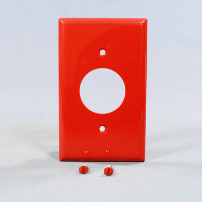 Eagle 5131RD Red 1-Gang 1.406" Outlet Unbreakable Nylon Standard Wallplate Cover