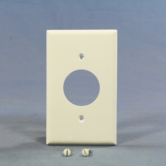 Eagle 5131W White 1-Gang 1.406in. Outlet Unbreakable Standard Wallplate Cover